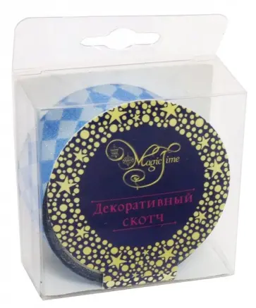 Лента самоклеющаяся. Синие ромбы (79221) обложка книги