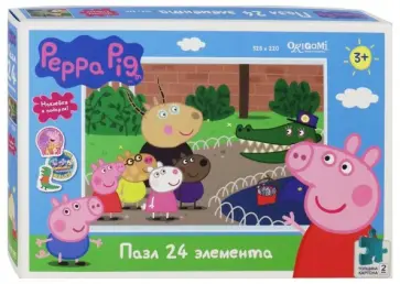 Пазл-24 "Peppa Pig. День в зоопарке" (04285) обложка книги