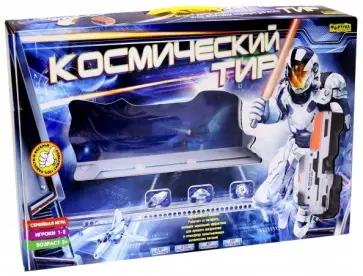Игра настольная семейная "КОСМИЧЕСКИЙ ТИР" (Ф86080) обложка книги