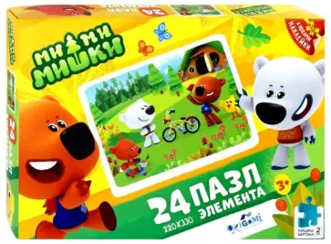 Пазл-24 "МиМиМишки. Мой друг велосипед" (04356) обложка книги