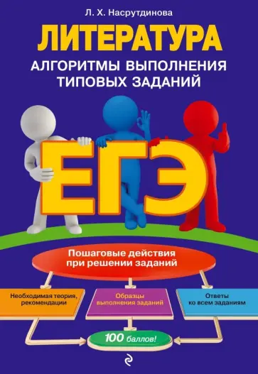 Лилия Насрутдинова - ЕГЭ. Литература. Алгоритмы выполнения типовых заданий обложка книги