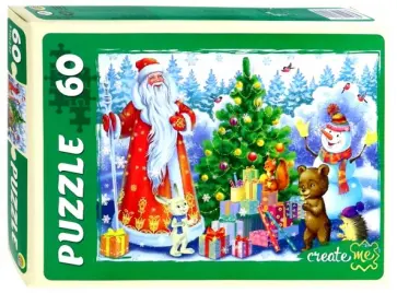 Puzzle-60 "Новогодняя Елка" (П60-9022) обложка книги