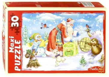 Maxi puzzle-30 "Подарки от Дедушки Мороза" (ПМ-7446) обложка книги