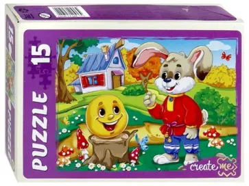 MAXI Puzzle-15 "Сказка о Колобке" (ПУ15-0592) обложка книги