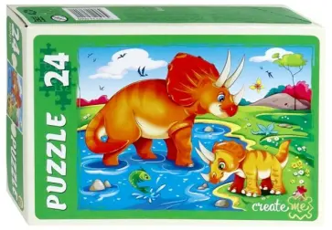 MAXI Puzzle-24 "Динозавры" (ПУ24-0600) обложка книги