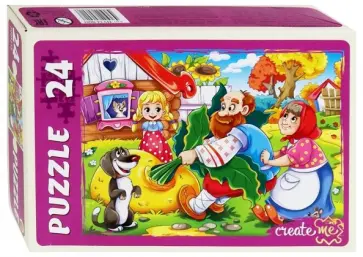MAXI Puzzle-24 "Сказка о репке" (ПУ24-0601) обложка книги