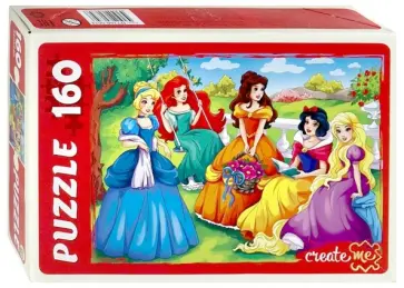 Puzzle-160 "Пять принцесс" (ПУ160-0634) обложка книги