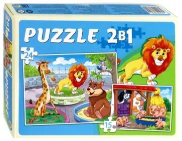 Maxi-пазлы 2 в 1 "В мире животных" (ПМ-0644) обложка книги