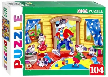 Artpuzzle-104 "Волк и семеро козлят" (ПА-4545) обложка книги