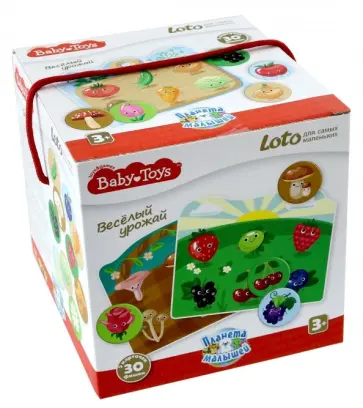 Лото для самых маленьких "Веселый урожай" (02527) обложка книги