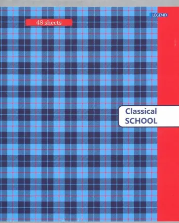Тетрадь 48 листов, КЛАССИЧЕСКАЯ КЛЕТКА-2, 4 вида (48-9350) обложка книги