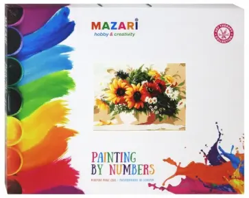 Картина по номерам "ЦВЕТЫ" 40х50см (M-10142) обложка книги