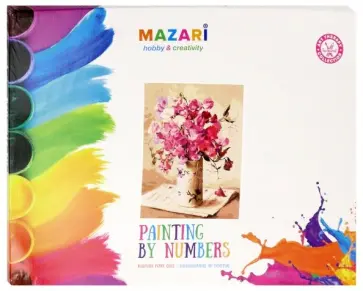 Картина по номерам "БУКЕТ/ ЦВЕТЫ" 40х50см (M-10061) обложка книги