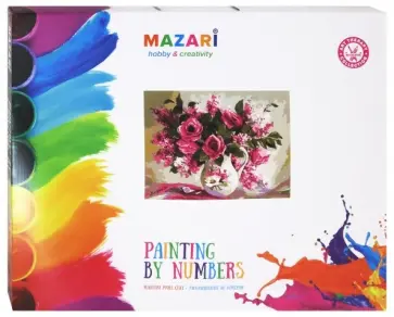Картина по номерам "ЦВЕТЫ" 40х50см (M-10065) обложка книги