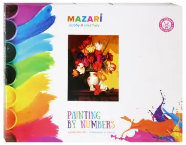 Картина по номерам "ЦВЕТЫ" 40х50см (M-10068) обложка книги
