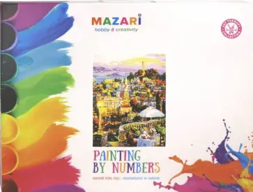 Картина для раскрашивания по номерам "Вечерний город" (40х50 см) (M-10085) обложка книги