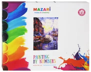 Картина по номерам "ЖИЗНЬ ГОРОДА" 40х50см (M-10086) обложка книги