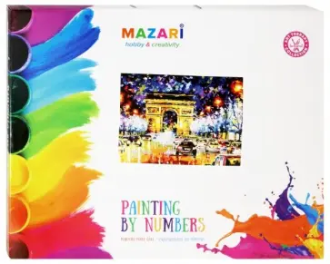 Картина по номерам "ЖИЗНЬ ГОРОДА" 40х50см (M-10094) обложка книги