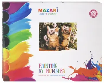 Картина по номерам "ЖИВОТНЫЕ" 40х50см (M-10141) обложка книги