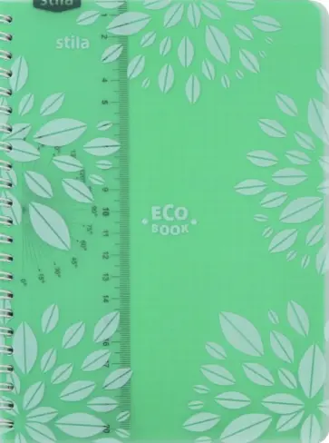 Тетрадь "ECO BOOK", мятная (96 листов, А5, клетка) (84002) Тетрадь "ECO BOOK", мятная (96 листов, А5, клетка) (84002) обложка книги