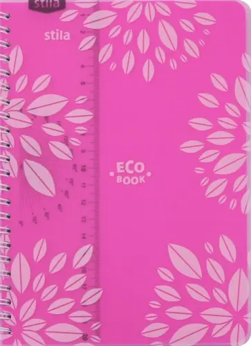 Тетрадь 96 листов, А5 "ECO BOOK" розовая (84007) Тетрадь 96 листов, А5 "ECO BOOK" розовая (84007) обложка книги