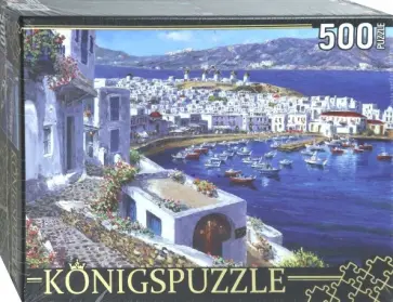 Puzzle-500 "Сэм Парк. Город-остров Миконос" (АЛК500-8334) обложка книги