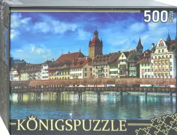 Puzzle-500 "Швейцария. Город Люцерн" (ГИК500-8307) обложка книги