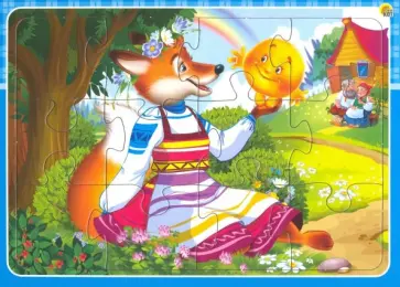 Пазл-рамка-12 "Колобок" (П-0452) обложка книги