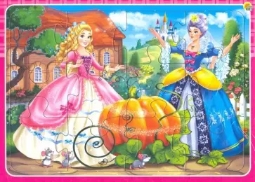 Пазл-рамка-12 "Принцесса Золушка" (П-0454) обложка книги