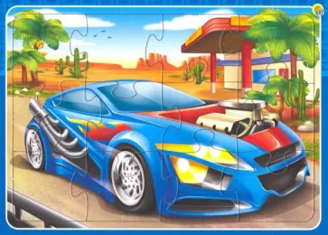 Пазл-рамка-12 "Тачка в пустыне" (П-0456) обложка книги