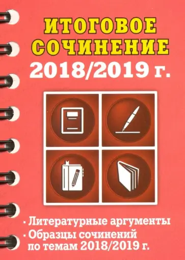 Елена Попова - Итоговое сочинение, 2018/2019 г. обложка книги