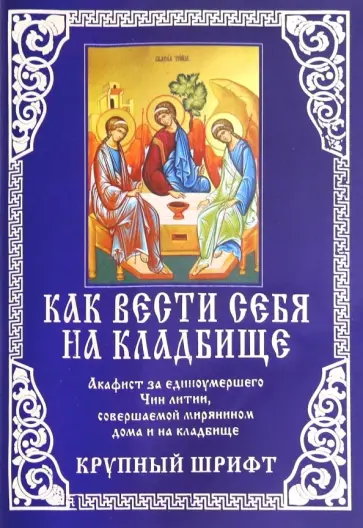 Как вести себя на кладбище. Крупный шрифт Как вести себя на кладбище. Крупный шрифт обложка книги