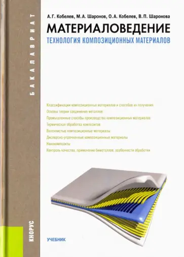 Кобелев, Шаронов - Материаловедение. Технология композиционных материалов. Учебник обложка книги