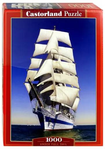 Puzzle-1000. На всех парусах (C-104239) обложка книги