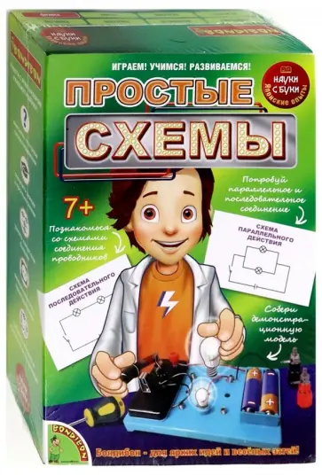 Набор "Французские опыты. Простые схемы" (EK-D052/ВВ3193) обложка книги