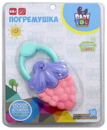 Погремушка "Клубничка" (ВВ3208) обложка книги