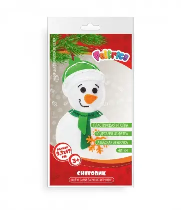Набор для творчества "Новогодняя игрушка. Снеговик" обложка книги