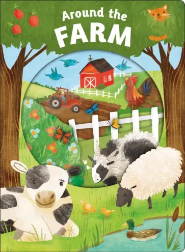 Look Closer: Around The Farm (board book) обложка книги