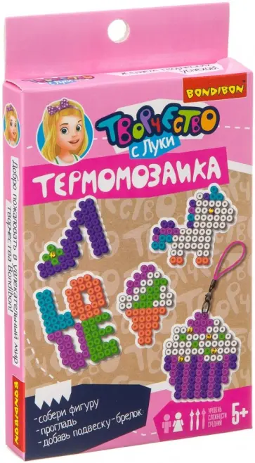 Набор для творчества "Термомозаика 2D. Пирожное-мороженое" (ВВ3283) обложка книги