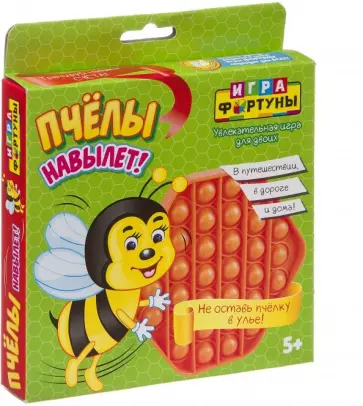Игра семейная настольная "ПЧЕЛЫ НАВЫЛЕТ" (Ф94876) обложка книги