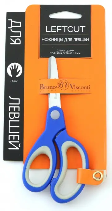 Ножницы детские для левшей "Leftcut" (132 мм, в ассортименте) (60-0034) обложка книги