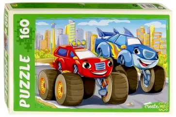 Puzzle-160 "Большие гонки в городе" (П160-6349) обложка книги