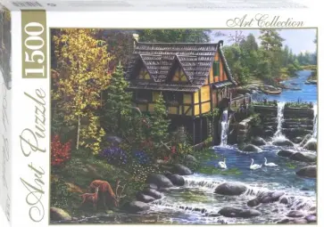 Artpuzzle-1500 "МЕЛЬНИЦА У ГОРНОЙ РЕКИ" (ХАП1500-4462) обложка книги