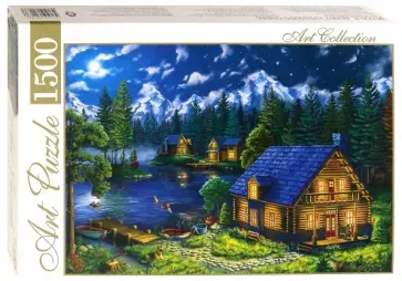 Artpuzzle-1500 "Дом у лунного озера" (ХАП1500-4463) обложка книги