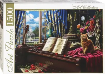Artpuzzle-1500 "РОЯЛЬ У ОКНА" (ХАП1500-4464) обложка книги