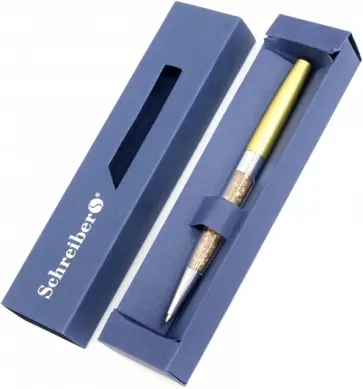 Ручка шариковая синяя металлическая в футляре (S 2849) Ручка шариковая синяя металлическая в футляре (S 2849) обложка книги