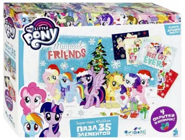My little Pony. Пазл-35 "Зимнее волшебство" (04323) обложка книги