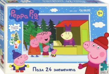 Peppa Pig. Пазл-24 "Отдыхаем всей семьёй" (04307) обложка книги