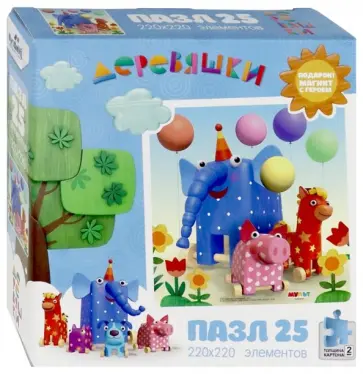 Деревяшки. Пазл-25 Праздник (04529) обложка книги