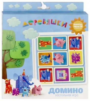 Деревяшки. Домино+пазл (04532) обложка книги